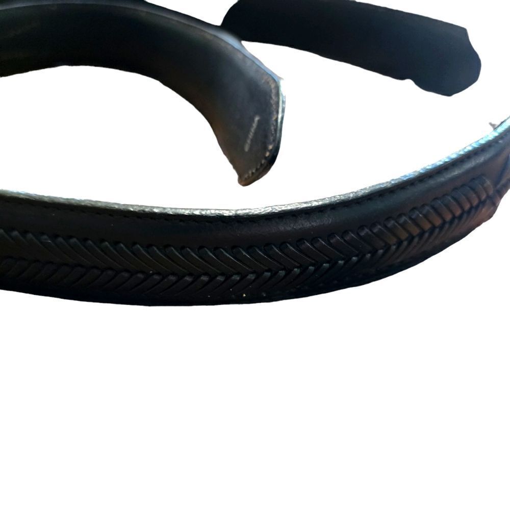 Nocona black leather belt 1.5" thick Sz 40